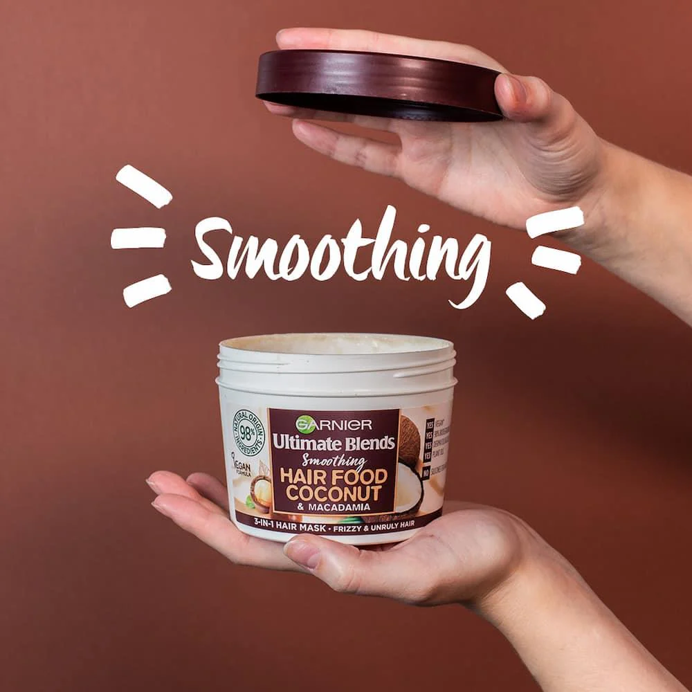 Garnier Ultimate Blends Smoothing Hair Food Coconut 400ml - Image 3