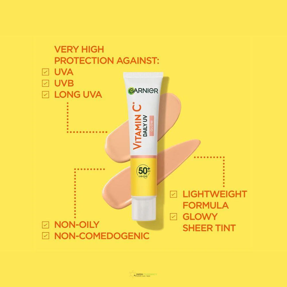 Garnier Vitamin C Daily UV Fluid SPF50 Glow 40ml - Image 4