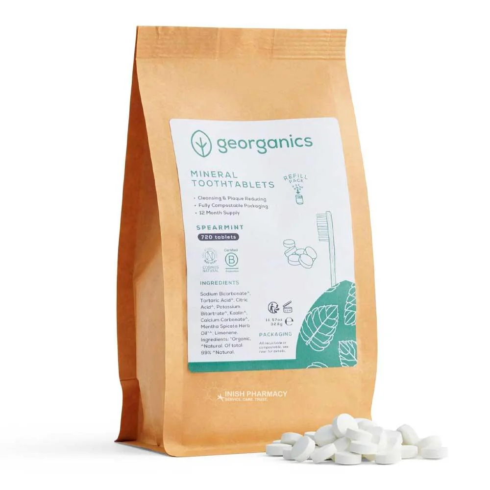 Georganics Mineral Toothtablets Refill Pack Spearmint- 720 Tablets - Image 2