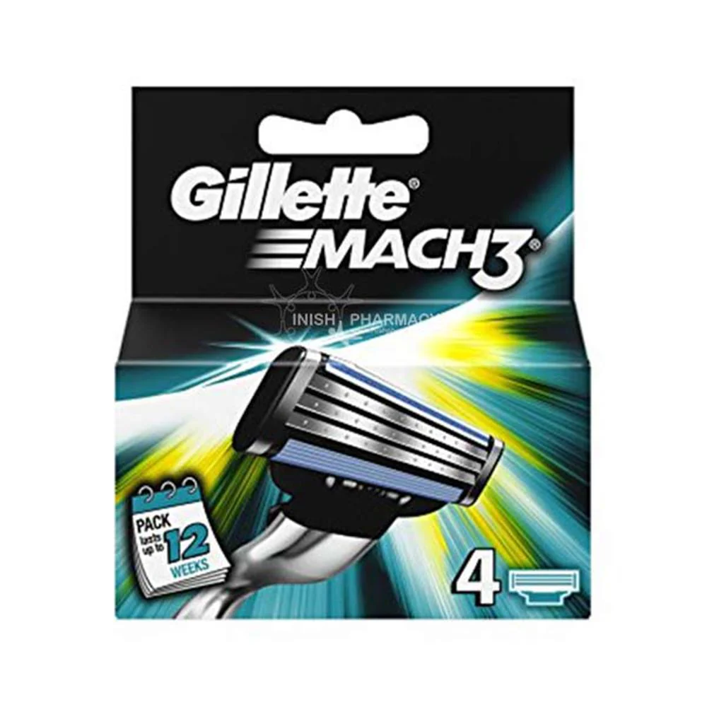 Gillette Mach 3 Blades 4 Pack