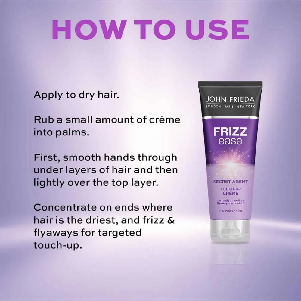 John Frieda Frizz Ease Secret Agent Touch-Up Cream 100ml - Image 3