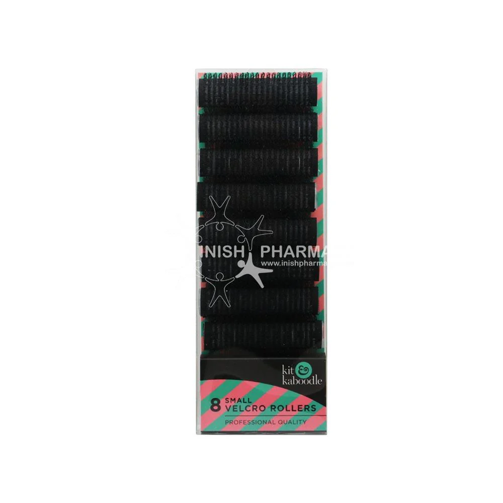 Kit & Kaboodle Black Velcro Rollers Small 8 Pack