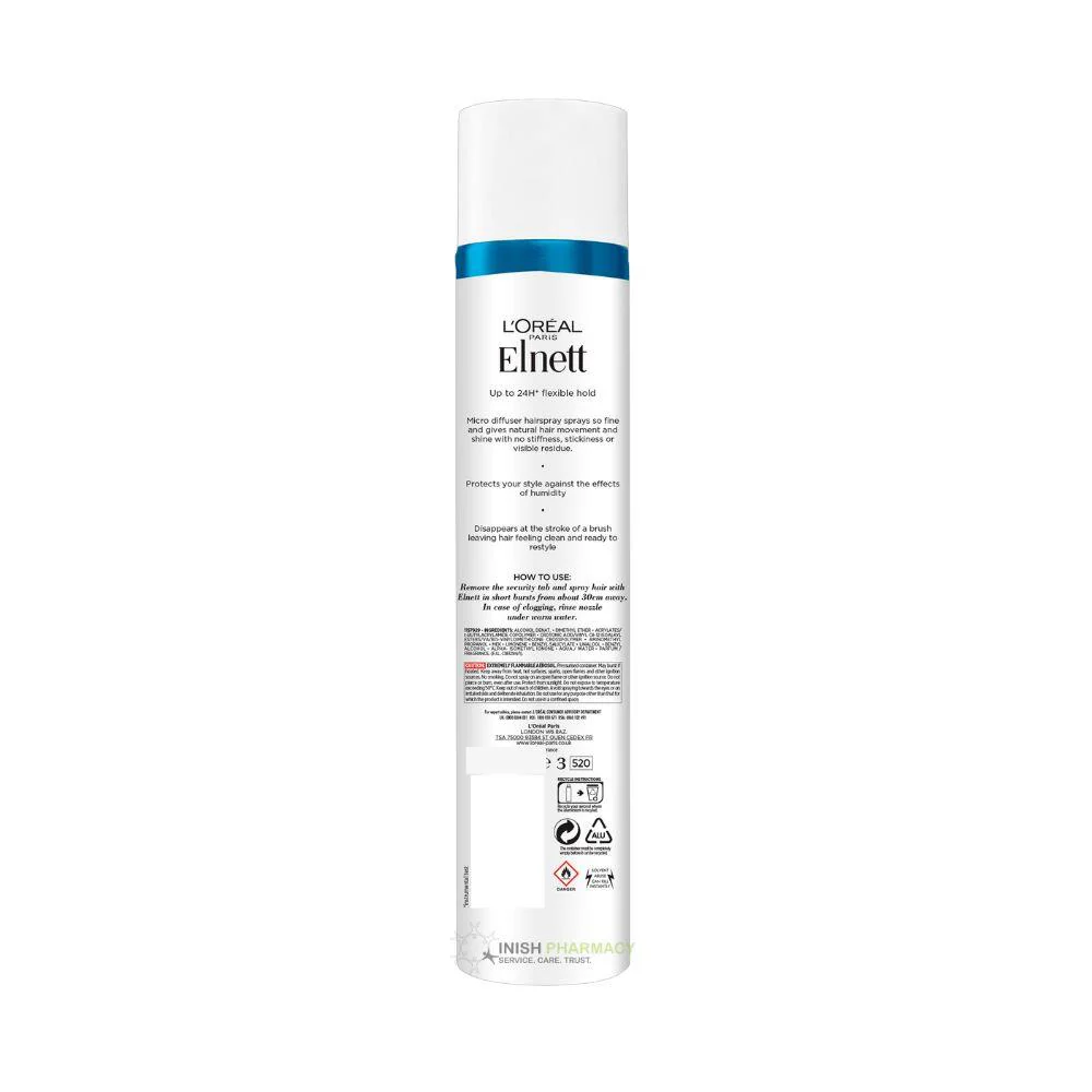 L’Oreal Paris Elnett Flexible Hold Hairspray 200ml - Image 2