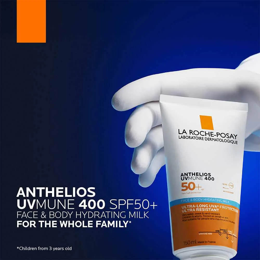 La Roche Posay Anthelios UVMune 400 Face & Body Hydrating Milk SPF50+ 150ml - Image 10