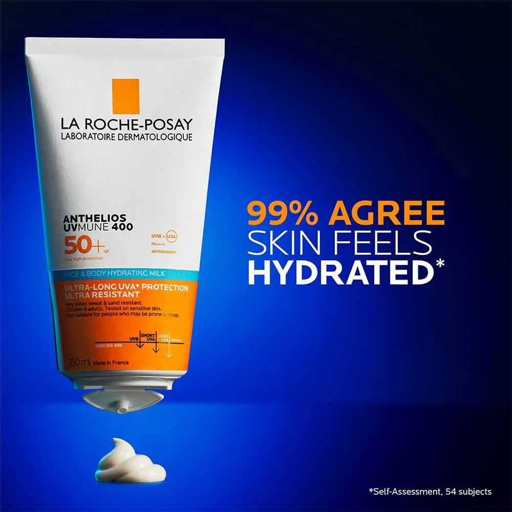 La Roche Posay Anthelios UVMune 400 Face & Body Hydrating Milk SPF50+ 150ml - Image 11