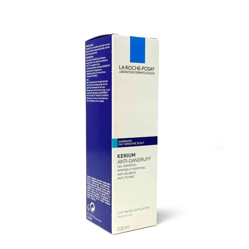 La Roche Posay Kerium Oily Scalp Gel Shampoo 200ml - Image 3