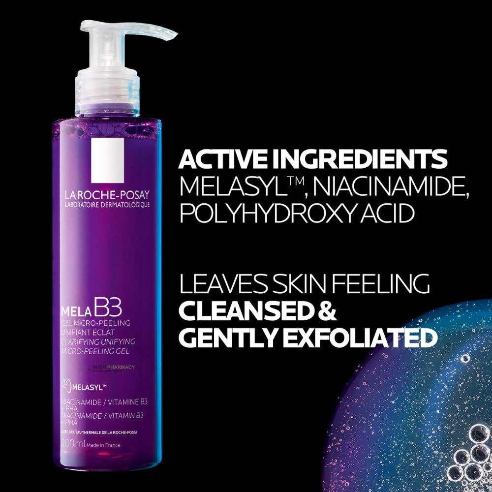 La Roche Posay Mela B3 Anti Dark Spot Clarifying Daily Cleanser 200ml - Image 3