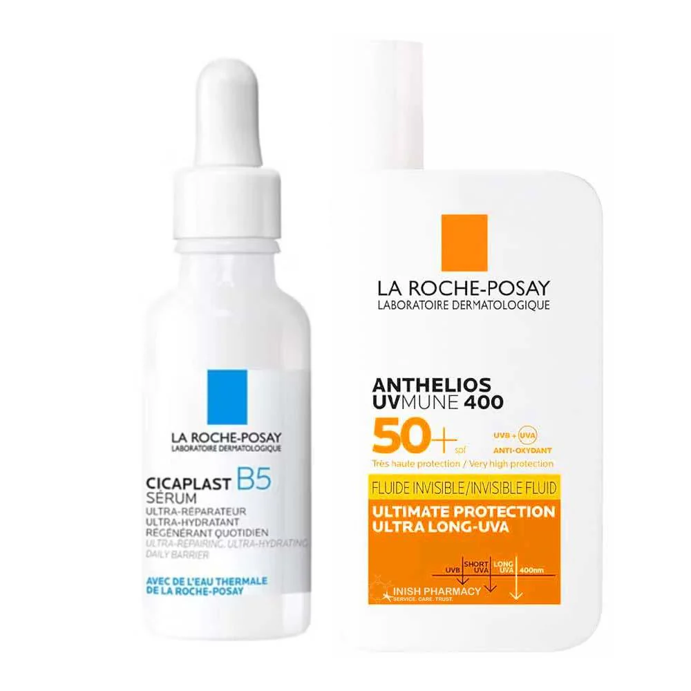 La Roche Posay Repair & Protect Bundle -Cicaplast Serum + Anthelios UVMUNE 400