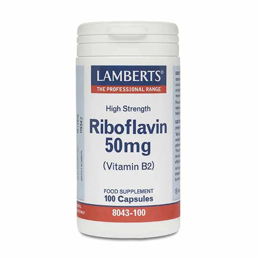 Lamberts Riboflavin Vitamin B2 50mg 100 Capsules