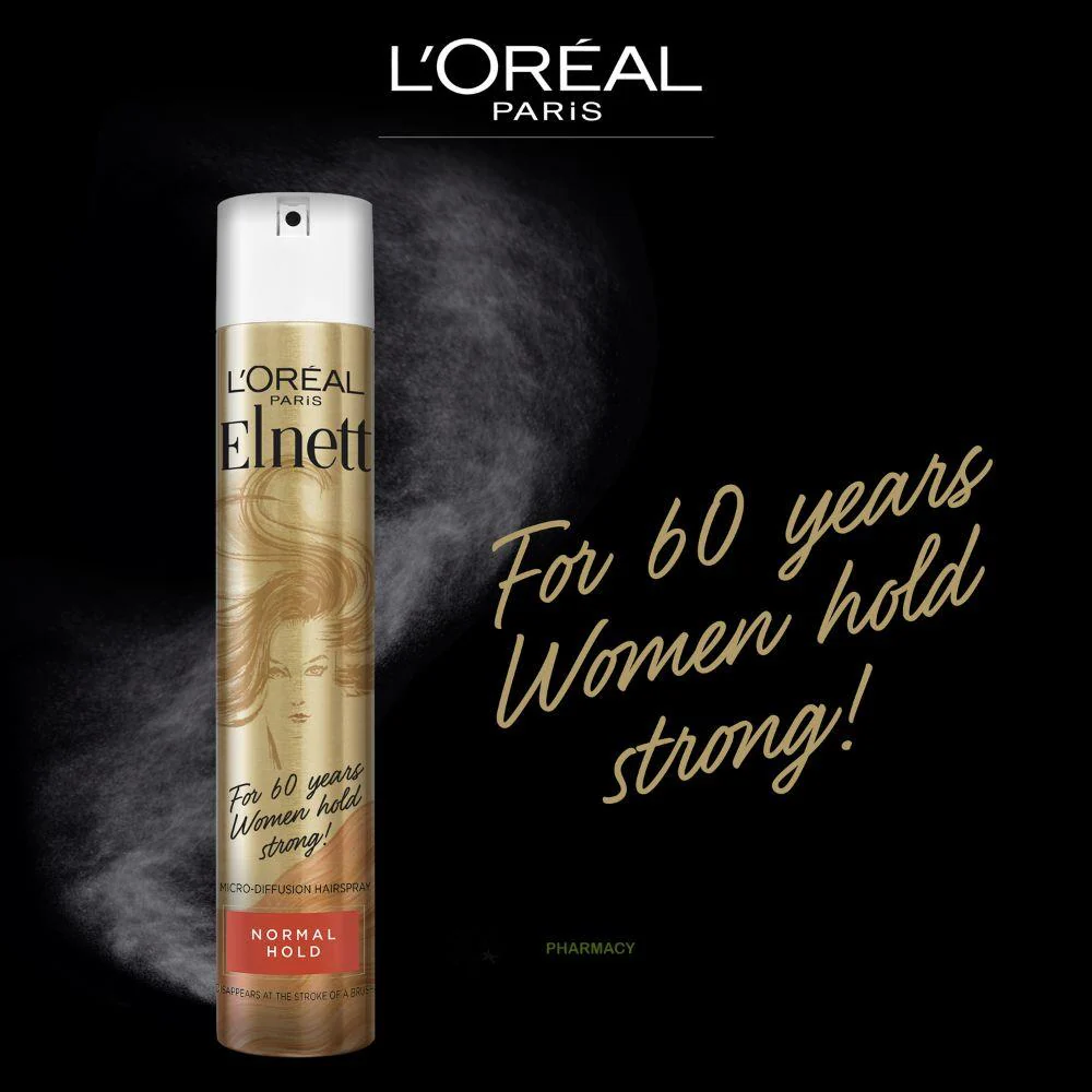 L'Oreal Elnett Normal Hold Hairspray 400ml - Image 2
