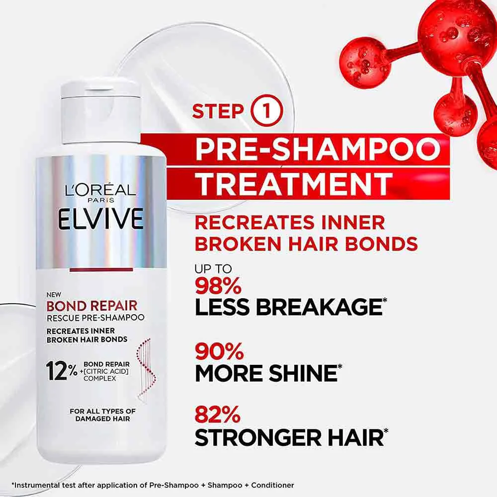 L'Oreal Elvive Bond Repair Pre Shampoo 200ml - Image 2