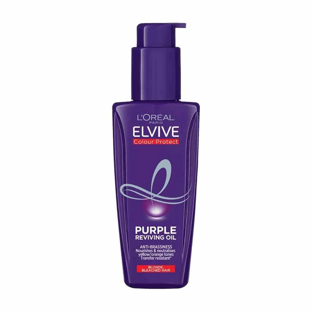 L'Oreal Elvive Colour Protect Purple Reviving Oil For Blonde Bleached Hair 100ml