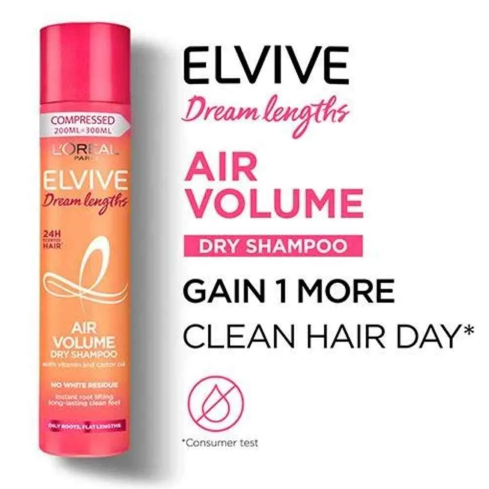 L'Oreal Elvive Dream Lengths Air Volume Dry Shampoo 200ml - Image 2