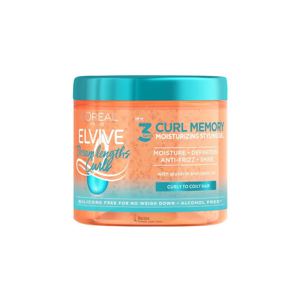 L'Oreal Elvive Dream Lengths Curls 3 Days Moisturising Styling Gel 400ml