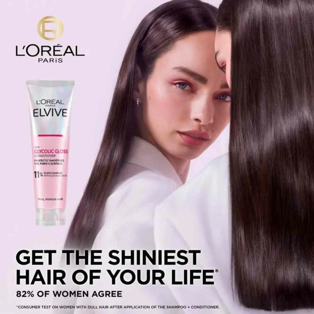 L'Oreal Elvive Glycolic Gloss Conditioner 150ml - Image 2