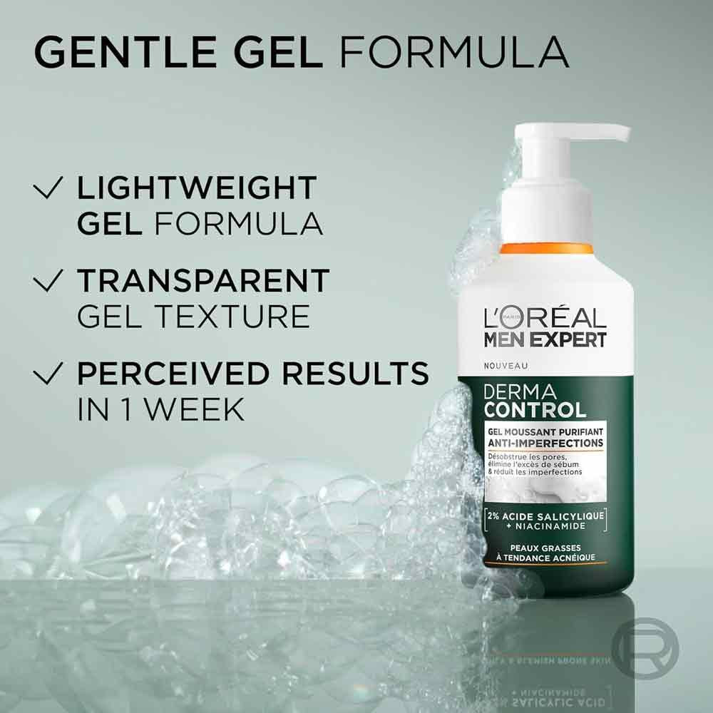 L'Oreal Men Expert Derma Control Cleanser - Image 4