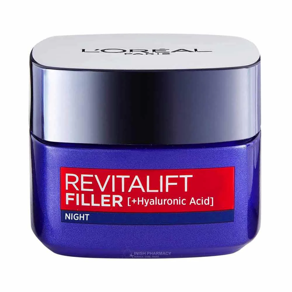 L'Oreal Paris Revitalift Filler Renew Anti-Wrinkle Night Cream 50ml - Image 2