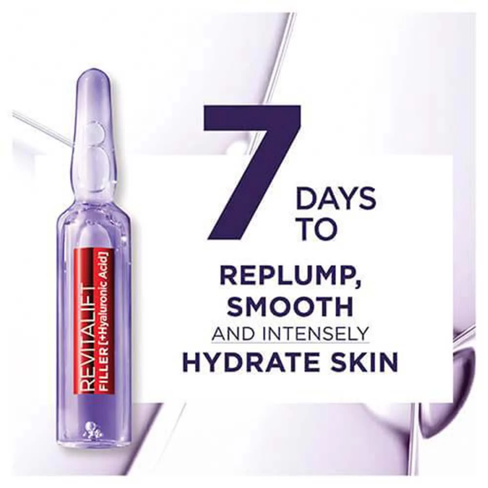L'Oreal Paris Revitalift Filler Replumping Ampoules 7 x 1.3ml - Image 3