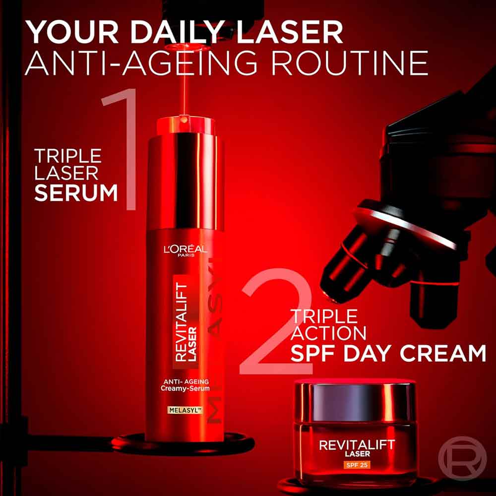 L'Oreal Paris Revitalift Triple Laser Anti-Ageing Creamy-Serum 50ml - Image 8