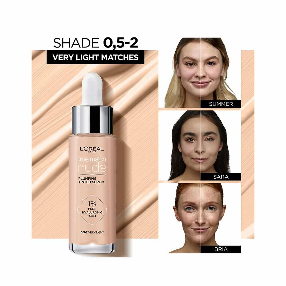 L'Oreal True Match Nude Plumping Tinted Serum 4-5 Medium - Image 8