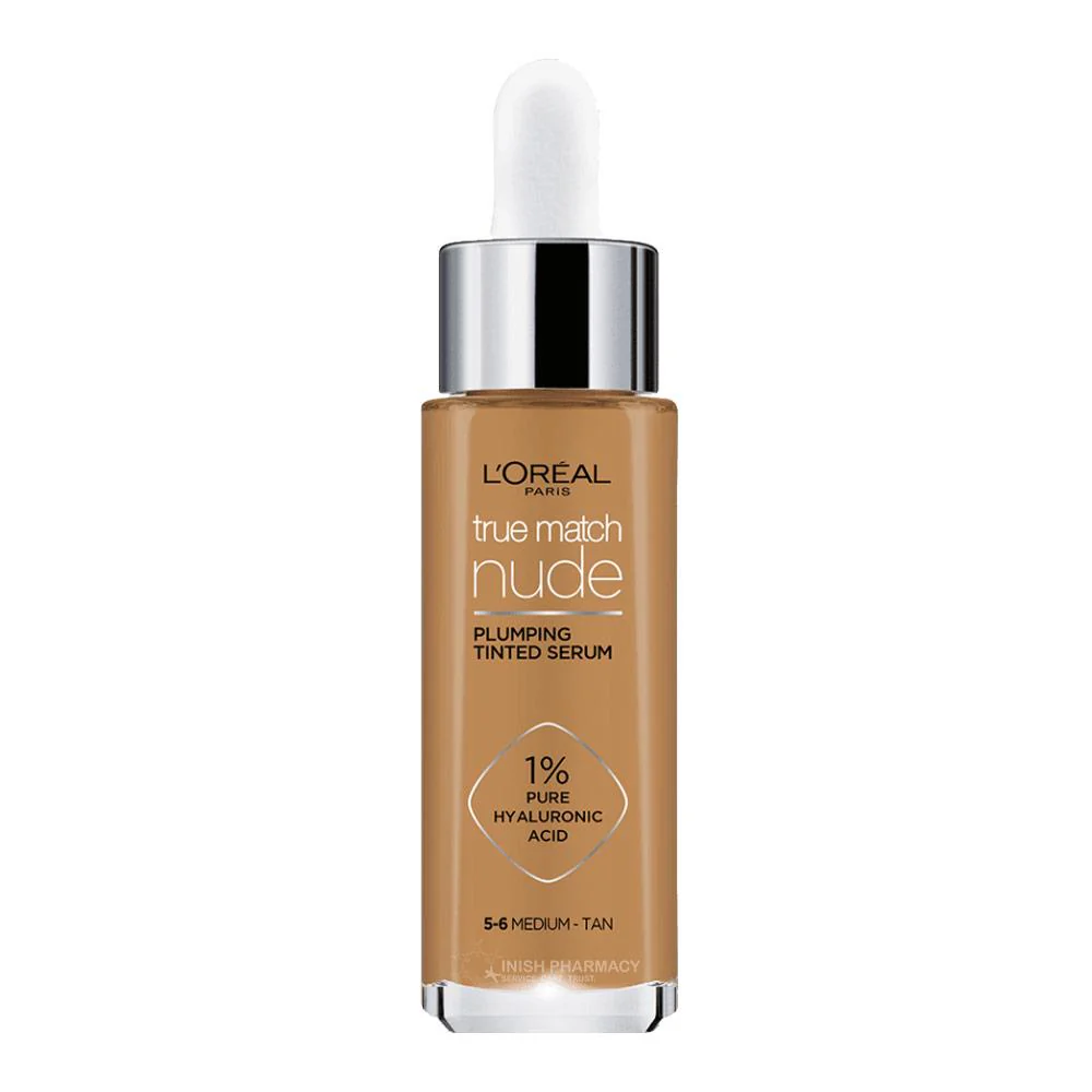 L'Oreal True Match Nude Plumping Tinted Serum 5-6 Medium Tan