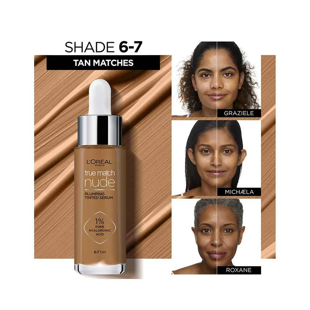 L'Oreal True Match Nude Plumping Tinted Serum 5-6 Medium Tan - Image 7
