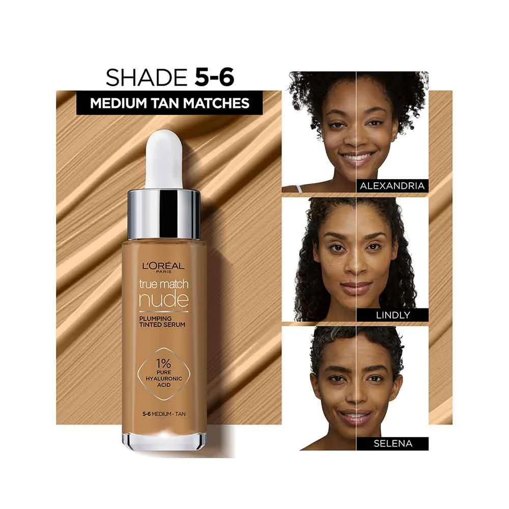 L'Oreal True Match Nude Plumping Tinted Serum 6-7 Tan - Image 6