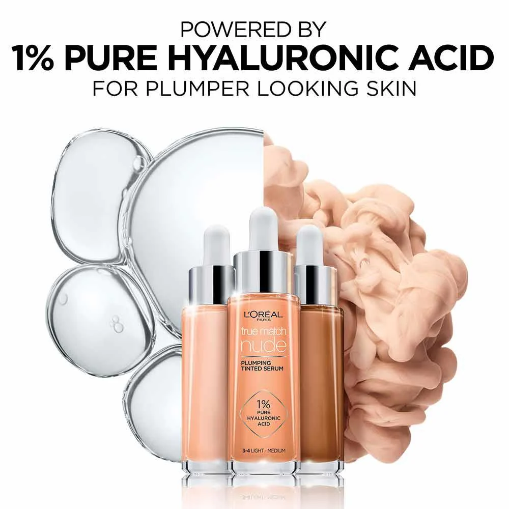 L'Oreal True Match Nude Plumping Tinted Serum 6-7 Tan - Image 9
