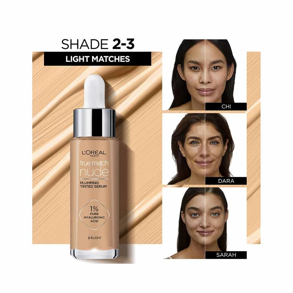 L'Oreal True Match Nude Plumping Tinted Serum 7-8 Tan-Deep - Image 3
