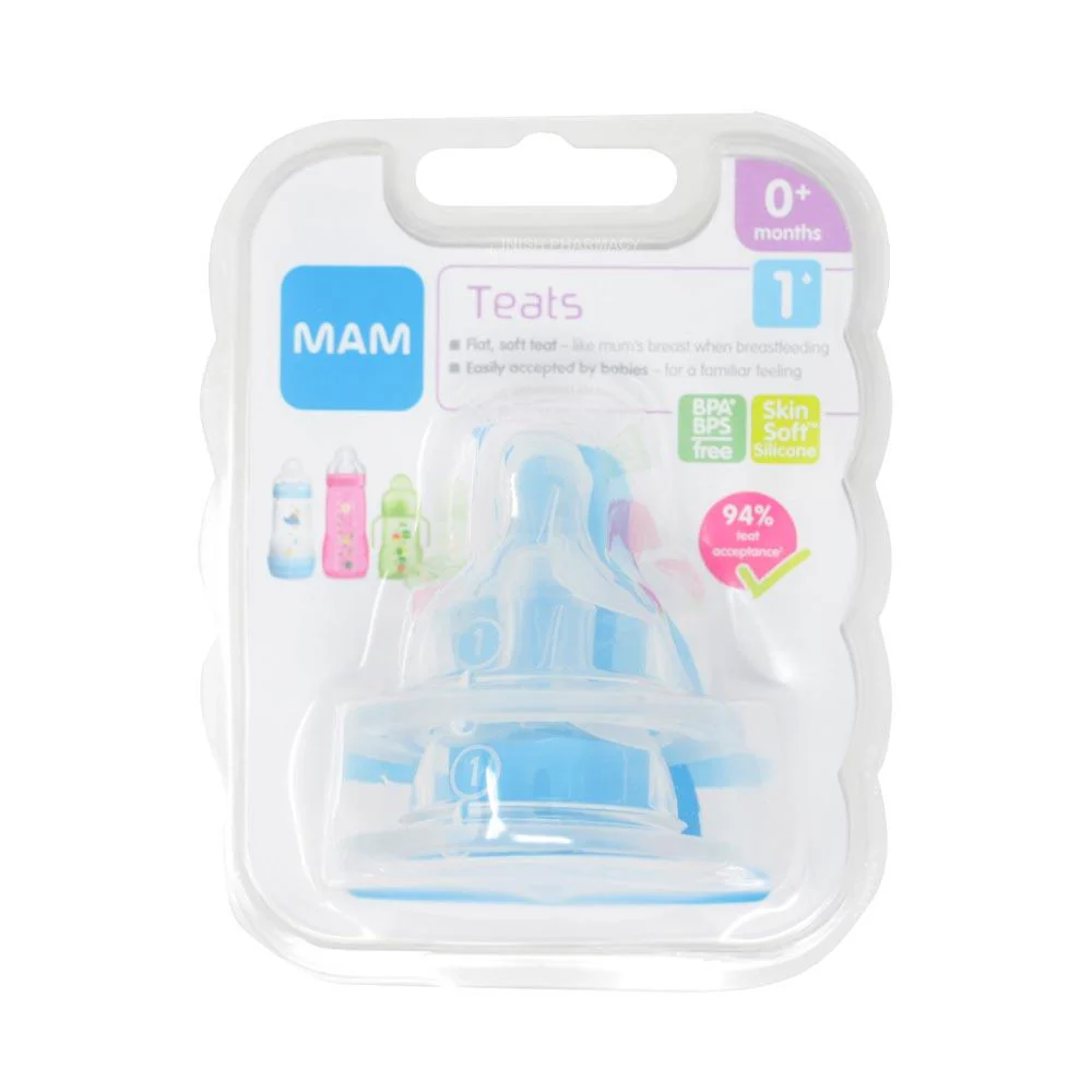 MAM Teats Slow Flow 0m+ Twin Pack