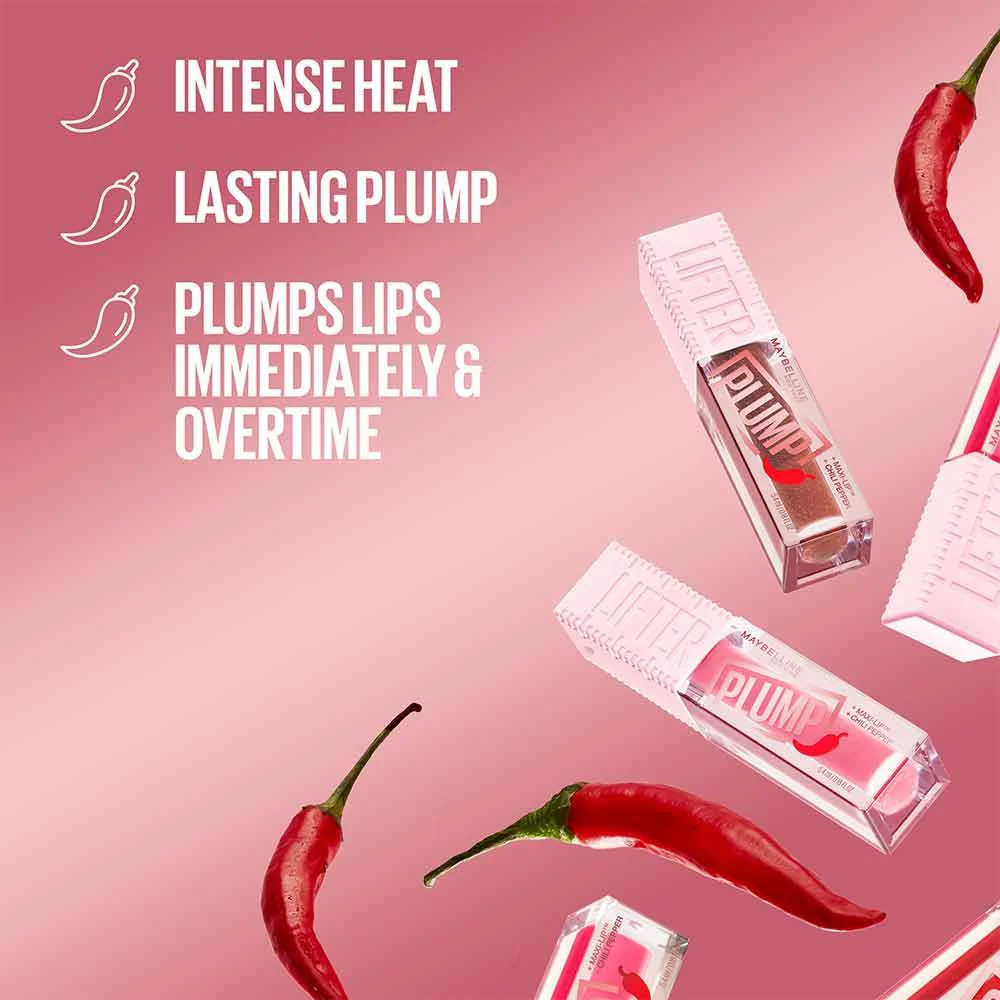 Maybelline Lifter Plump Lip Gloss 005 Peach Fever - Image 4