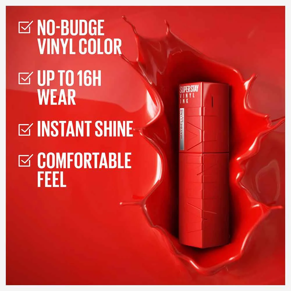 Maybelline Super Stay Vinyl Ink Long Lasting Liquid Lipstick - Image 3