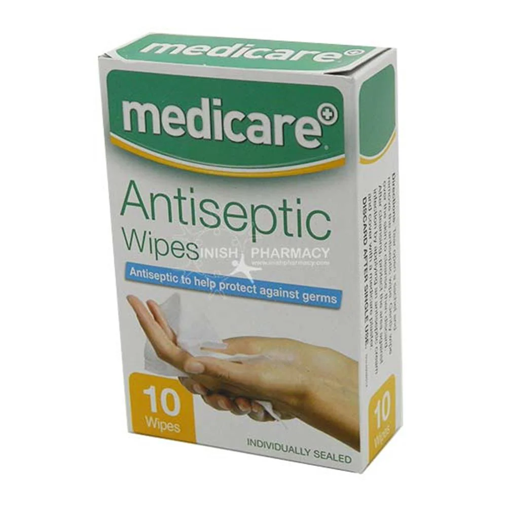 Medicare Alcohol Free Wipes 10 Pack
