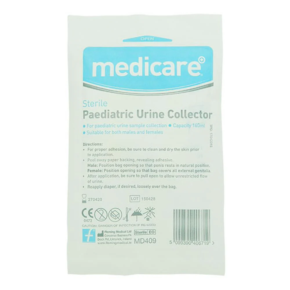 Medicare Paediatric Urine Collector Bag 160ml MD409