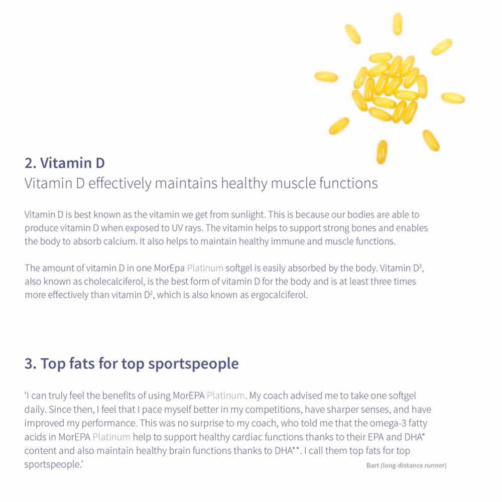 Minami MorEPA Platinum Smart Fats Plus Vitamin D 60 Pack - Image 4