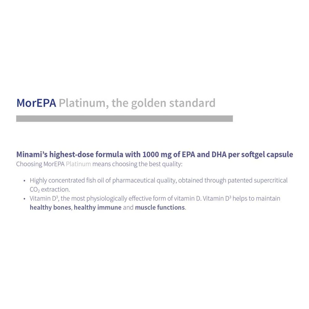 Minami MorEPA Platinum Smart Fats Plus Vitamin D 60 Pack - Image 5
