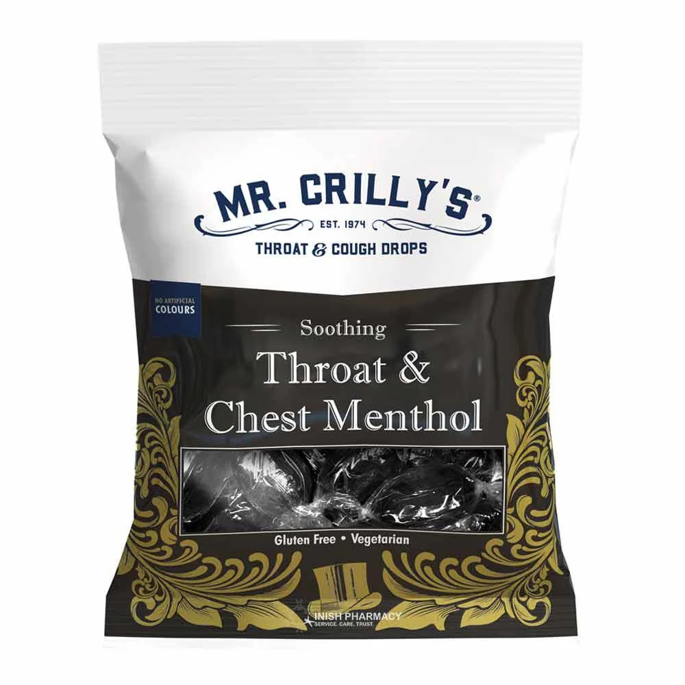 Mr Crilly's Throat & Cough Drops Throat & Chest 90g