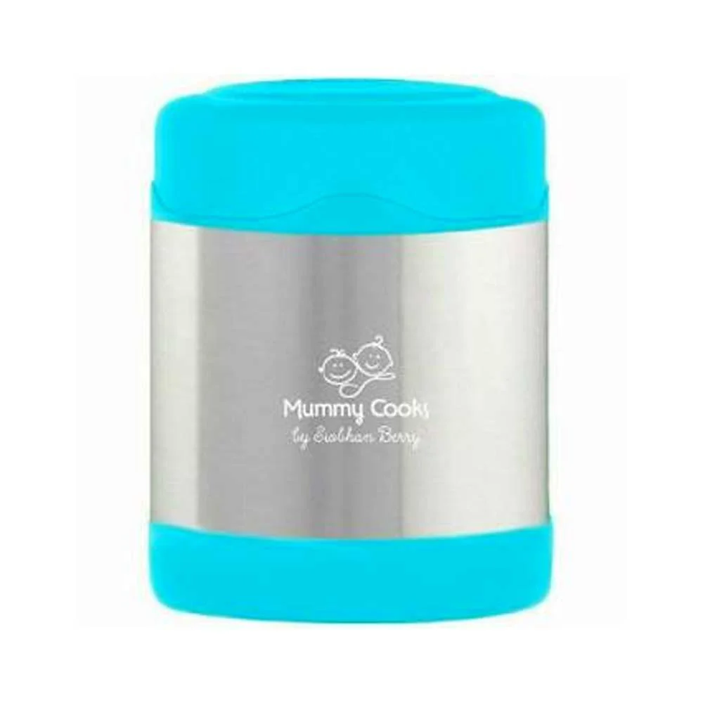 Mummy Cooks Insulated Food Flask Blue 300ml - Image 2