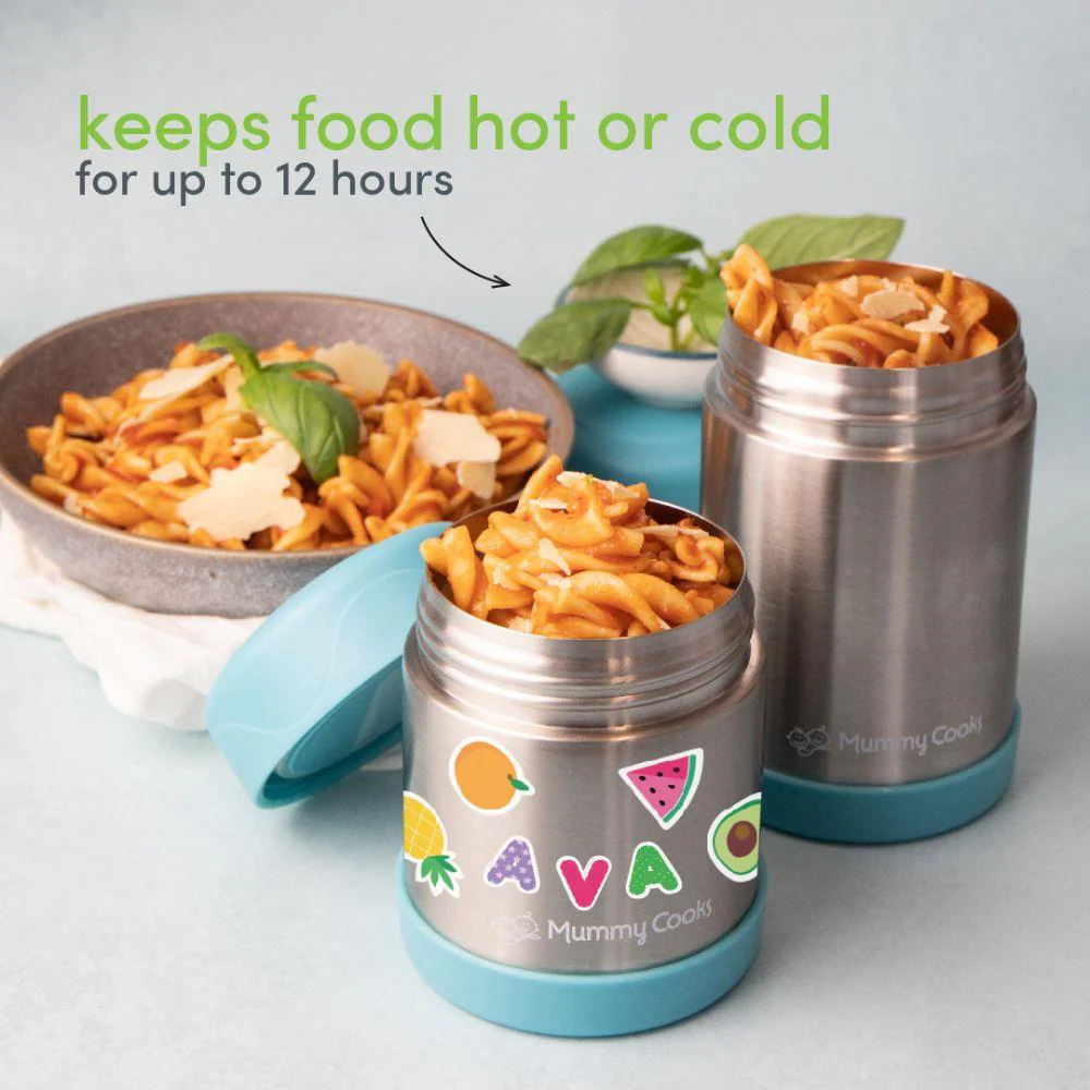 Mummy Cooks Insulated Food Flask Pink 300ml - Image 7