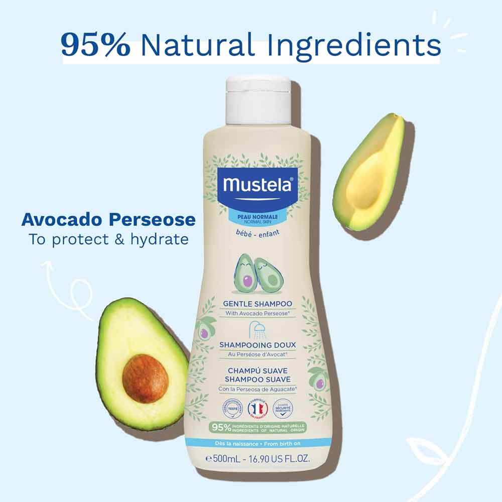 Mustela Gentle Shampoo For Babies 500ml - Image 2