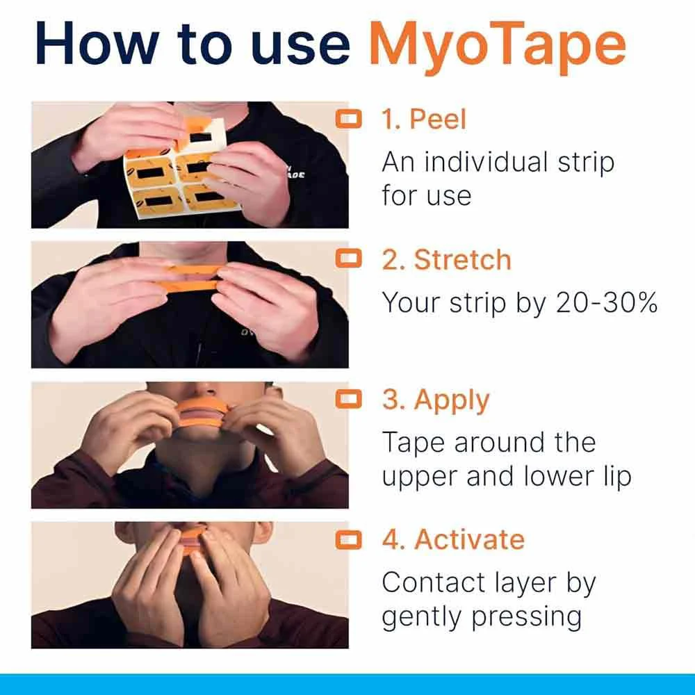 Myotape Nose Breathing For Beards 90 Strips - Image 5