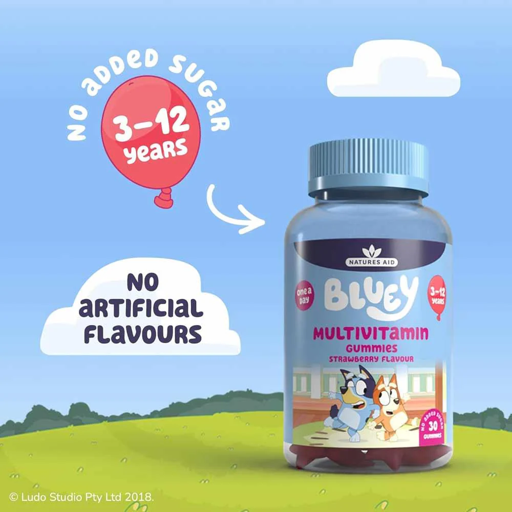 Natures Aid Bluey Multivitamin Gummies 30 Pack - Image 4