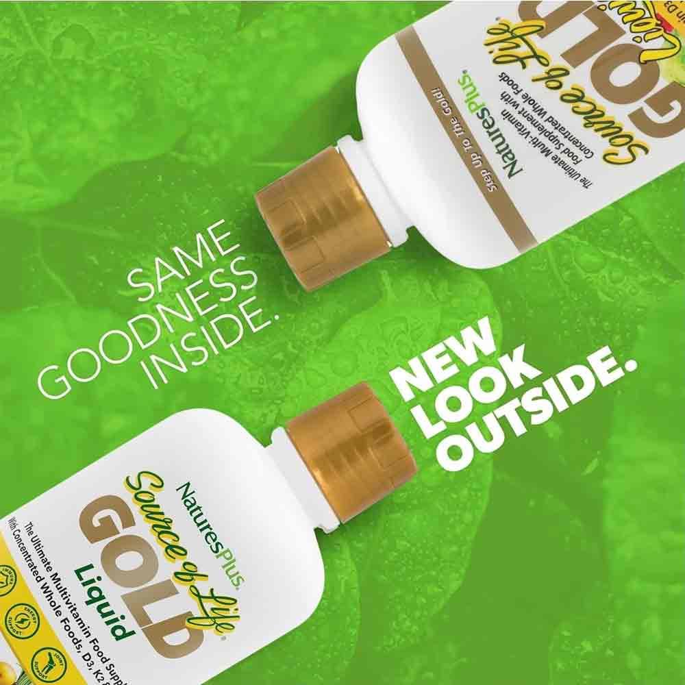 Natures Plus Source of Life Gold Multi-Vitamin Liquid 240ml - Image 2