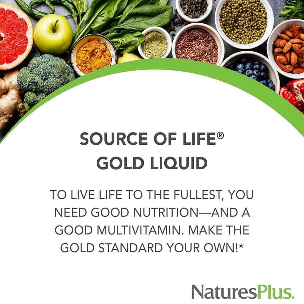 Natures Plus Source of Life Gold Multi-Vitamin Liquid 900ml - Image 3