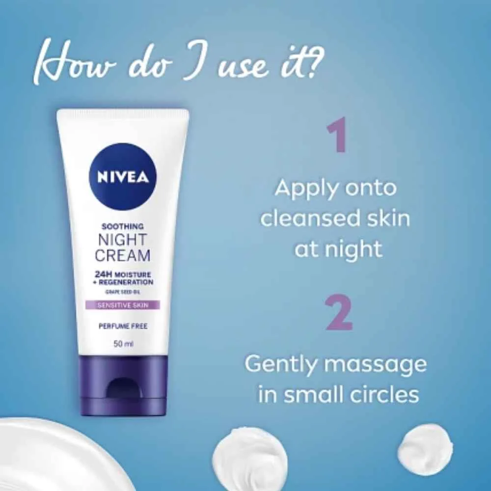 Nivea Daily Essentials Sensitive Night Cream 50ml - Image 2