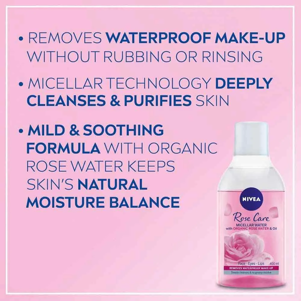 Nivea MicellAIR Rose Water 400ml - Image 3