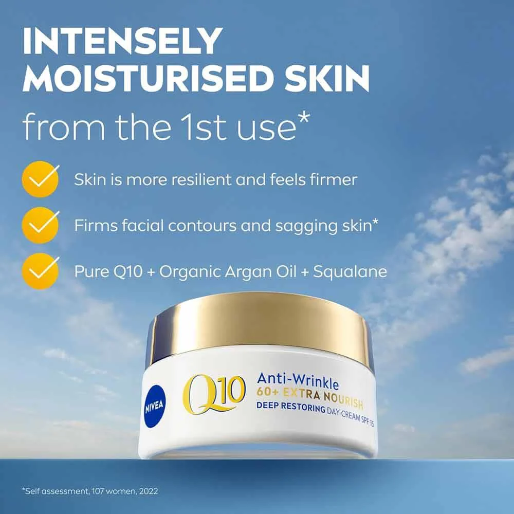 Nivea Q10 Power 60+ Day Cream 50ml - Image 3