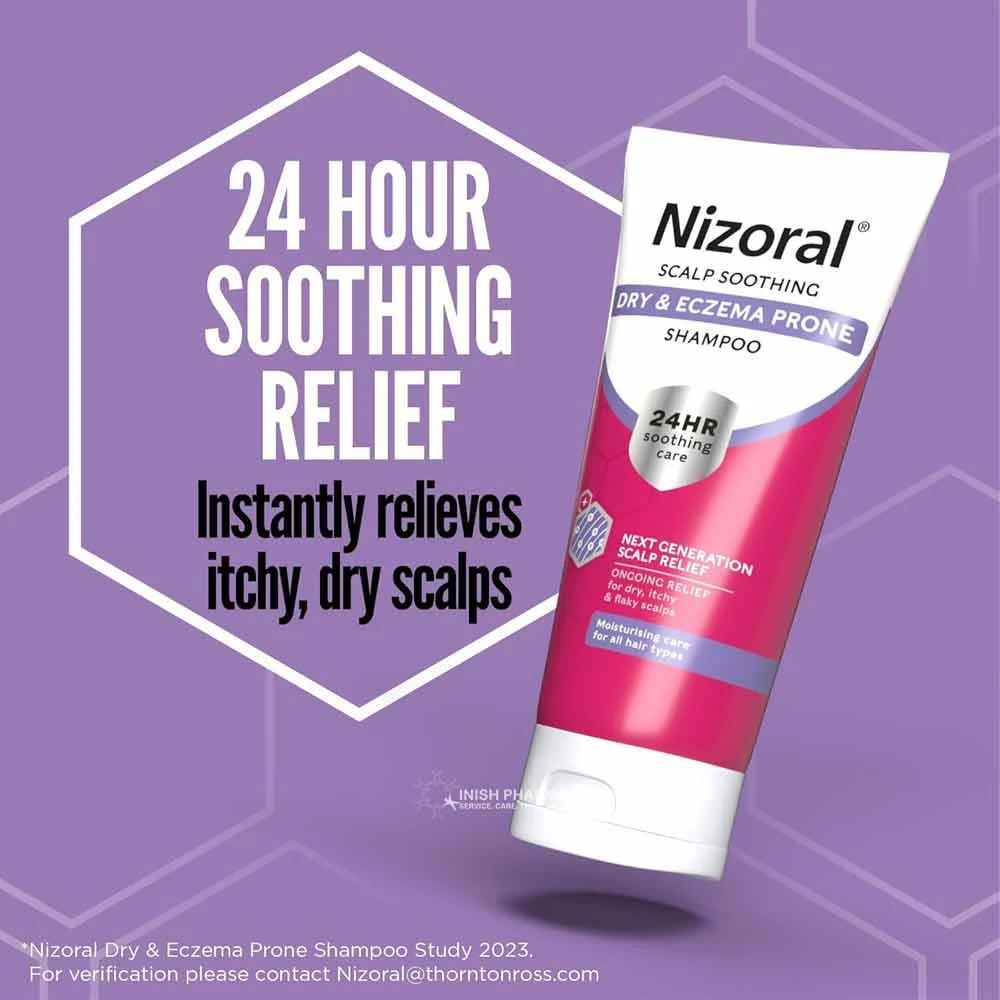 Nizoral Scalp Soothing Dry & Eczema Prone Shampoo 200ml - Image 2