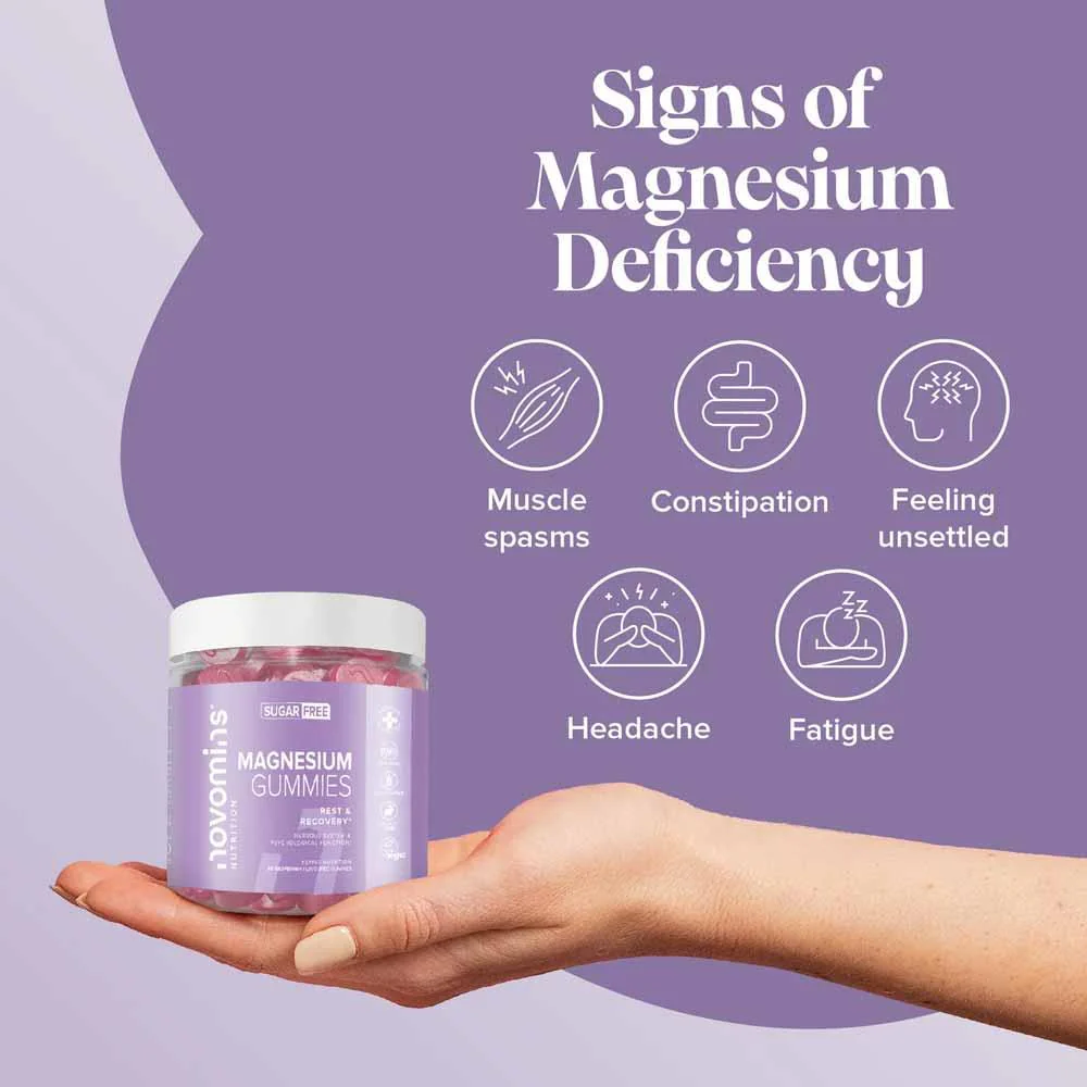 Novomins Nutrition Magnesium Sugar Free Gummies 60 Pack - Image 5
