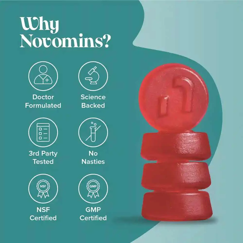 Novomins Nutrition Zinc &  Magnesium Gummies 60 Pack - Image 8